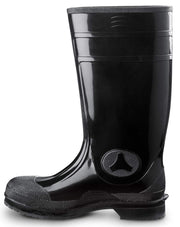 Unisex 16 Black Seward MaxTRAX Steel Toe WP SRO PVC Boot by SR Max – 11 Wide, Rubber, Black