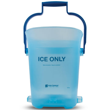 Ice Bucket by San Jamar – 6 Gallon, 13 1/4 x 16, 6.0 gallons, Plastic, Blue, Model SILD6000