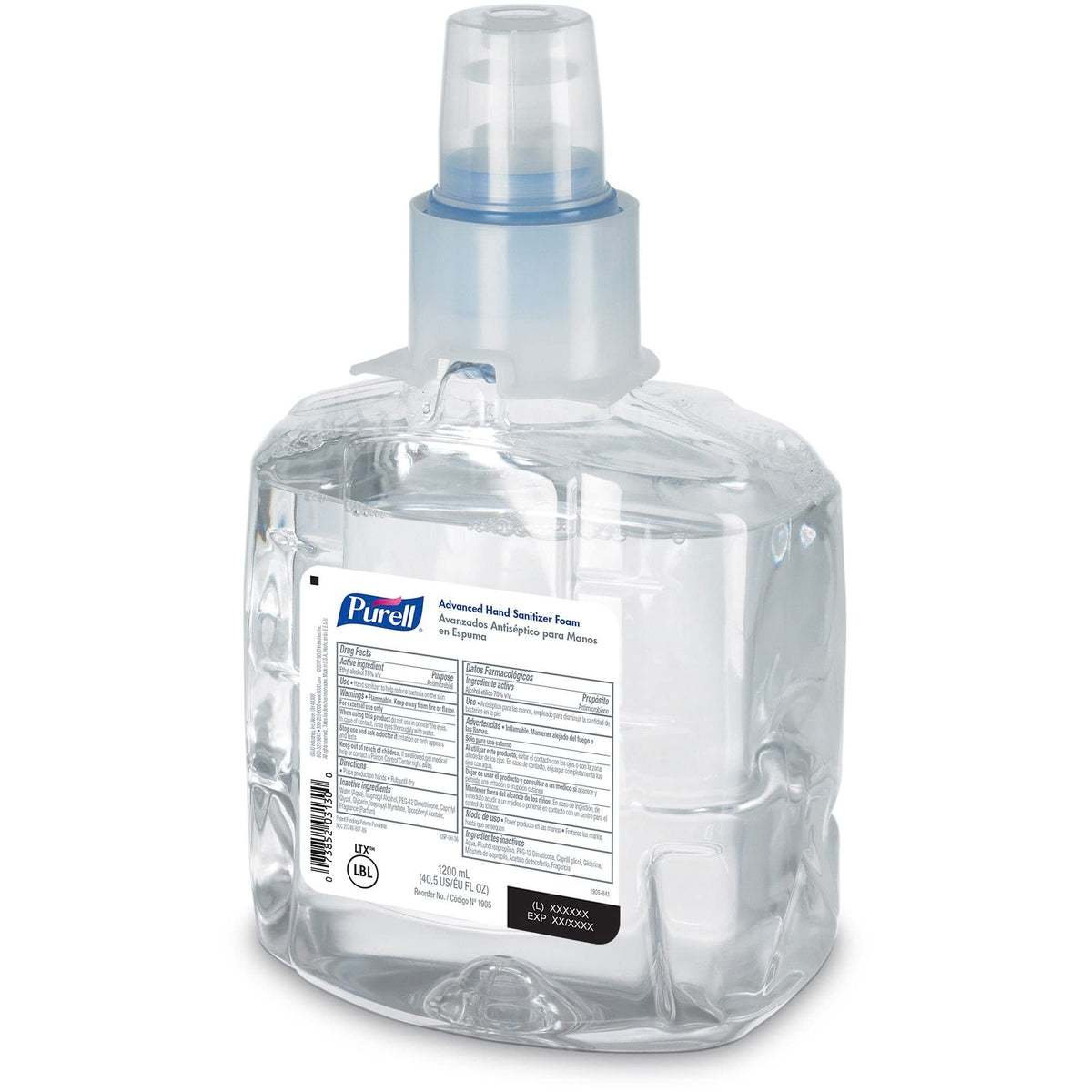 GOJO 1905-02 PURELL LTX-12 LTX Instant Foam Hand Sanitizer – Shape, (Pack of 2)