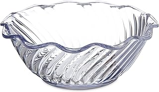Carlisle FoodService Products 453307 Plastic Dessert Bowls, 13 oz, Clear