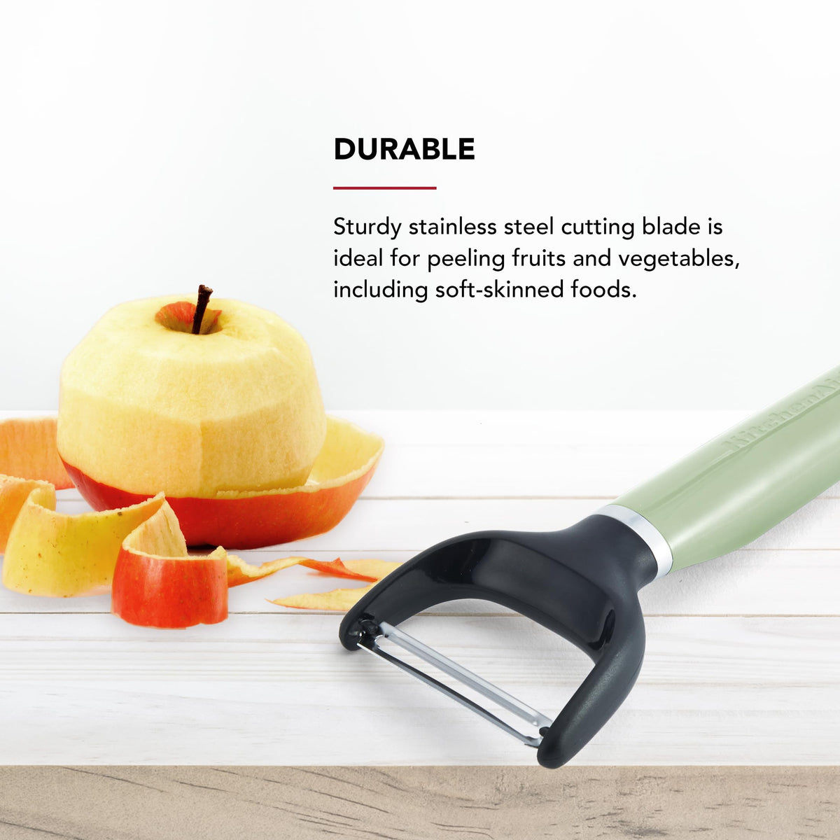 Classic Y-Peeler by KitchenAid – 7.3-Inch, Stainless Steel, Pistachio, Model KE145OHPIA