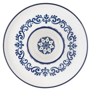 Talavera Serveware (Multiway Server - Chip & Dip/Cake Stand) by 10 Strawberry Street – Multiway Server - Chip & Dip/Cake Stand, Ceramic, Talavera Blue, Model TAL-SERVE
