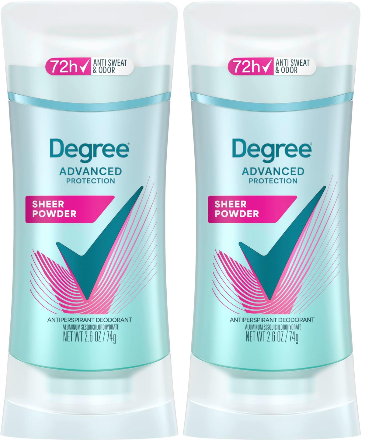 Degree 2.6 Ounce (Pack of 2) / Sheer Powder / No Color Antiperspirant Deodorant
