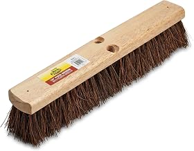 Janico Bristles Outdoor Surface Push Broom with Palmyra Bristles (18 Inch)