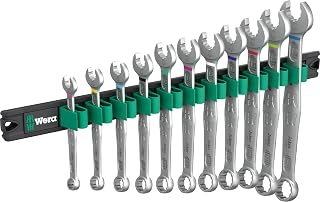 Wera 05020233001-9640 Magnetic Rail 6003 Joker 1 Ring Spanner Set, 11 Pieces