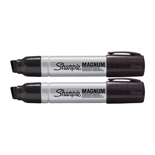 2 Pack 44101 Sharpie Magnum Permanent Marker Black – 1 Count (Pack of 2), Aluminum, Black, Pack of 2, Model 44101PP