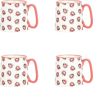 10 Strawberry Street Bella Ladybug, Set of 4