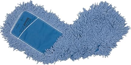 Rubbermaid Commercial Products Twisted Loop-Dust Mop Head Replacement, 48-Inch, Blue, Cotton Refill for Industrial Use, Fits Standard Size Mop Frame