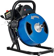 Global Industrial Drain Cleaner For 2-4" Pipe, 220 RPM, 75' Cable
