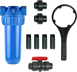 Aquasana Rhino Whole House Water Filter System Installation Kit with 3/4" Fittings and 10" Pre-Filter