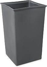 Rubbermaid Commercial Products Rigid Trash Can Liner, 35.5-Gallon, Gray, Garbage Can/Bin/Wastebasket Liner