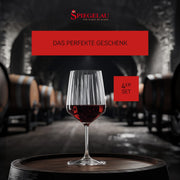 & Nachtmann Red Wine Glasses by Spiegelau – 21.3 Ounces, 630 milliliters, Glass, Red, Model 4450171