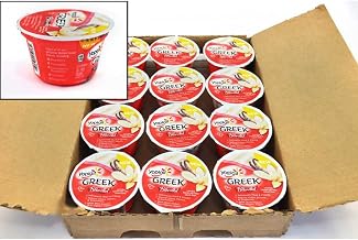 Yoplait Greek Blended Vanilla Yogurt, 5.3 Ounce -- 12 per case.