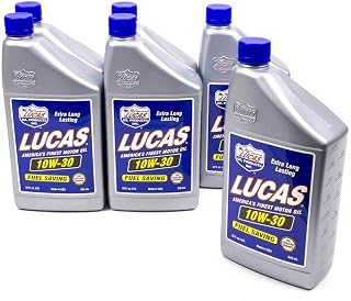 Lucas Oil 10276 10W30 Conventional 6 x 1 qt. SAE High Performance Motor Oil - Set of 6