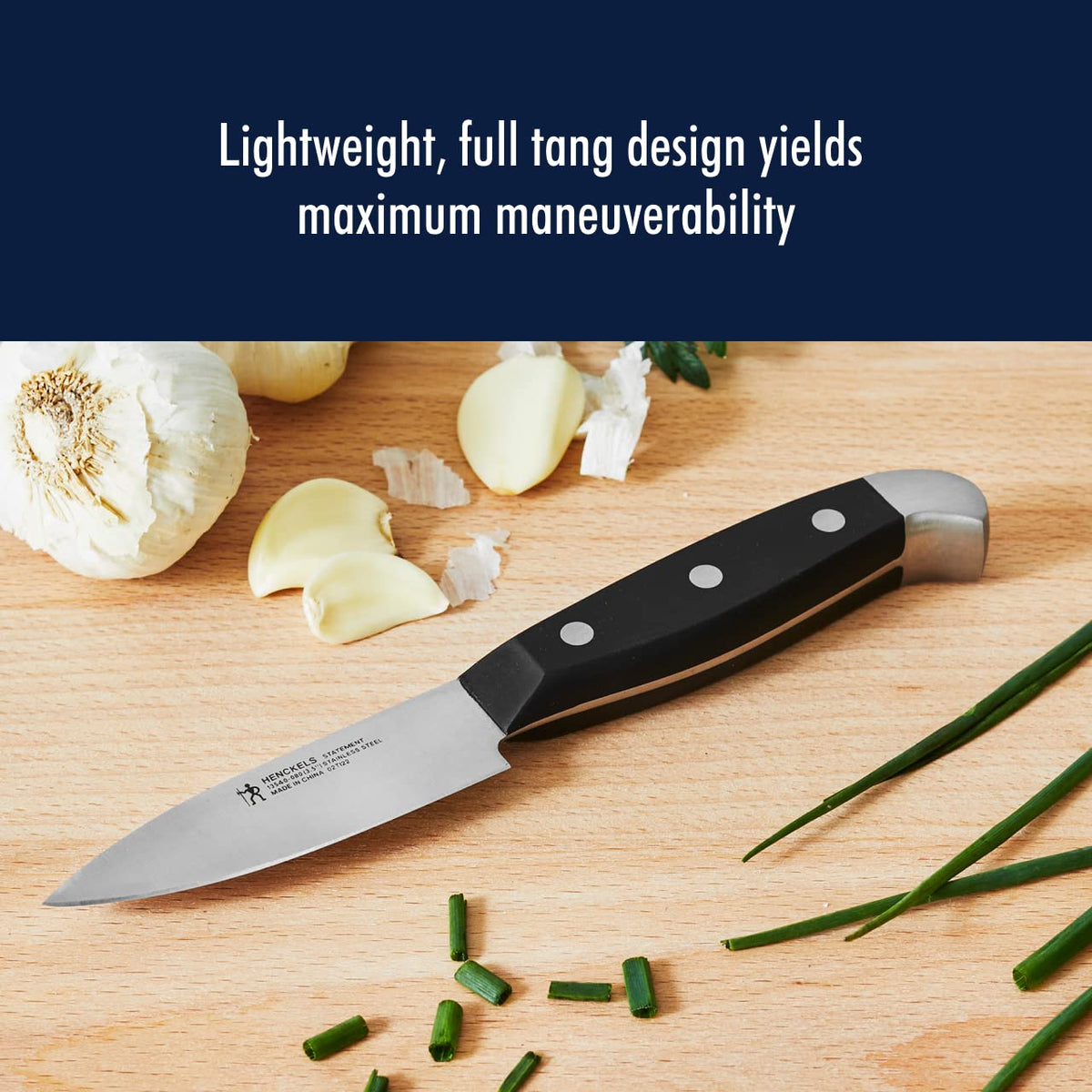 Statement Razor-Sharp 2-pc Chef Knife Set by HENCKELS – 2-pc, Stainless Steel, Black/Stainless Steel, Pack of 2, Model 13551-000