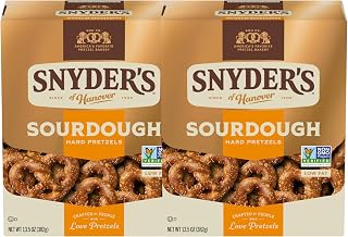 Snyder's of Hanover Sourdough Hard Pretzels, 13.5 Oz Box (Pack of 2)