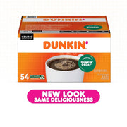 Donuts Original Blend Decaf K Cup Pods by Dunkin' – 54 Count (Pack of 1), Model Dunkin' Donuts