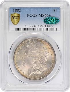 1882 P Morgan Dollar, CAC Verified PCGS MS66+