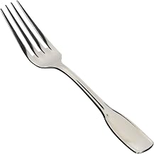 Winco 12-Piece Oxford Salad Fork Set, 18-8 Stainless Steel | Dishwasher safe, Wide tines for leverage, Fiddle-shaped handle, Great for Salads, Appetizers, Desserts and Table Service