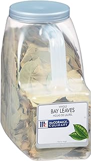 McCormick Culinary Whole Bay Leaves, 8 oz - One 8 Ounce Container of Bulk Whole Bay Leaves for a Savory Floral Flavor, Perfect in Stews and Marinades