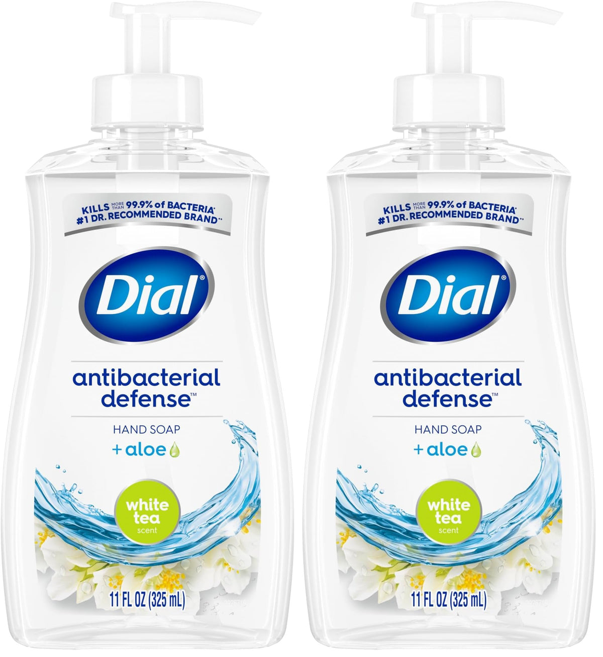 Antibacterial Liquid Hand Soap by Dial – 11 Fl Oz (Pack of 2), ابيض, Pack of 2, Model 2499397