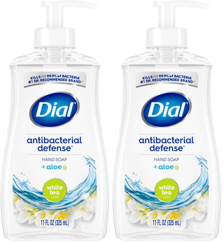 Antibacterial Liquid Hand Soap by Dial – 11 Fl Oz (Pack of 2), ابيض, Pack of 2, Model 2499397