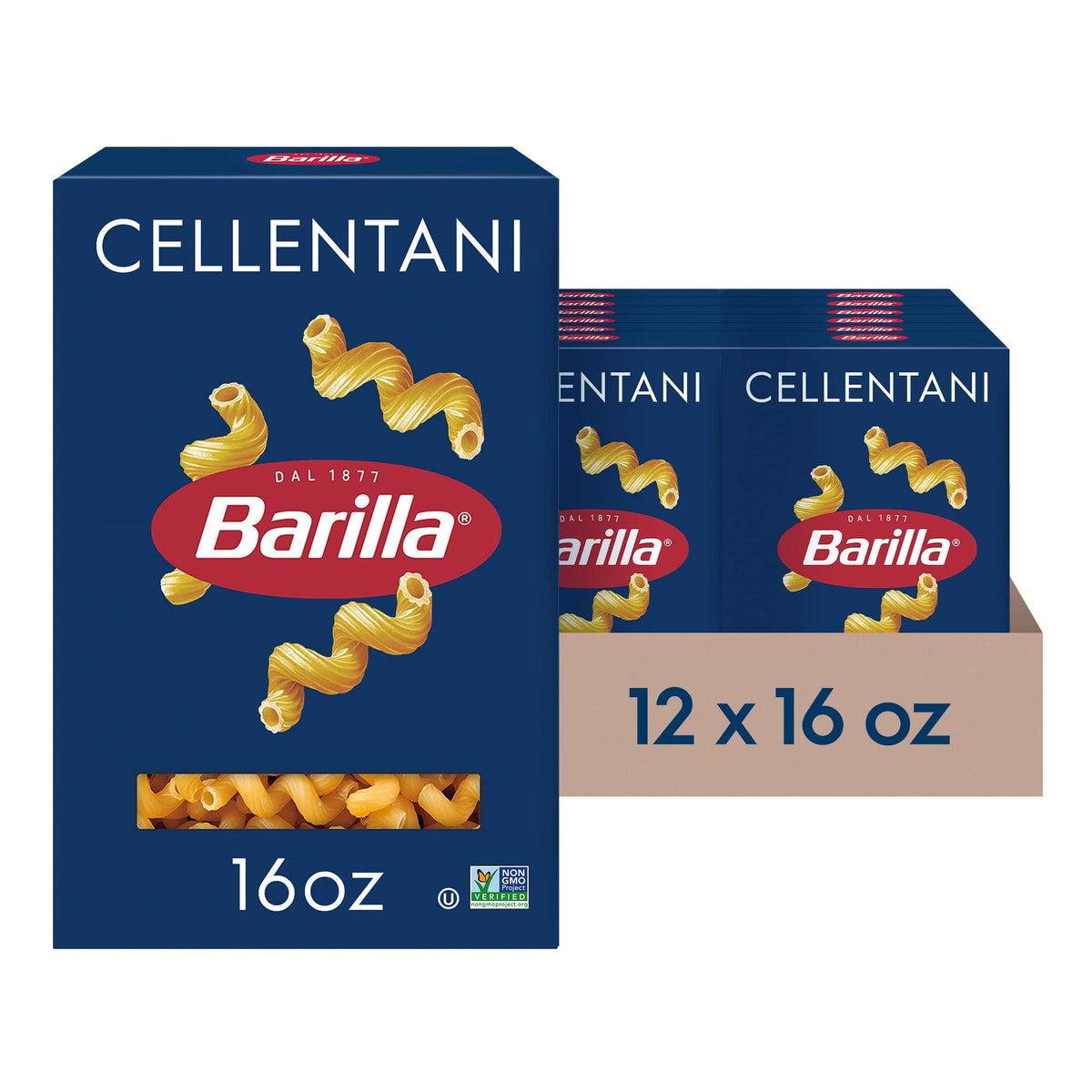 Cellentani Pasta by Barilla – 16 Ounce (Pack of 12), Pack of 12, Model 076808514377