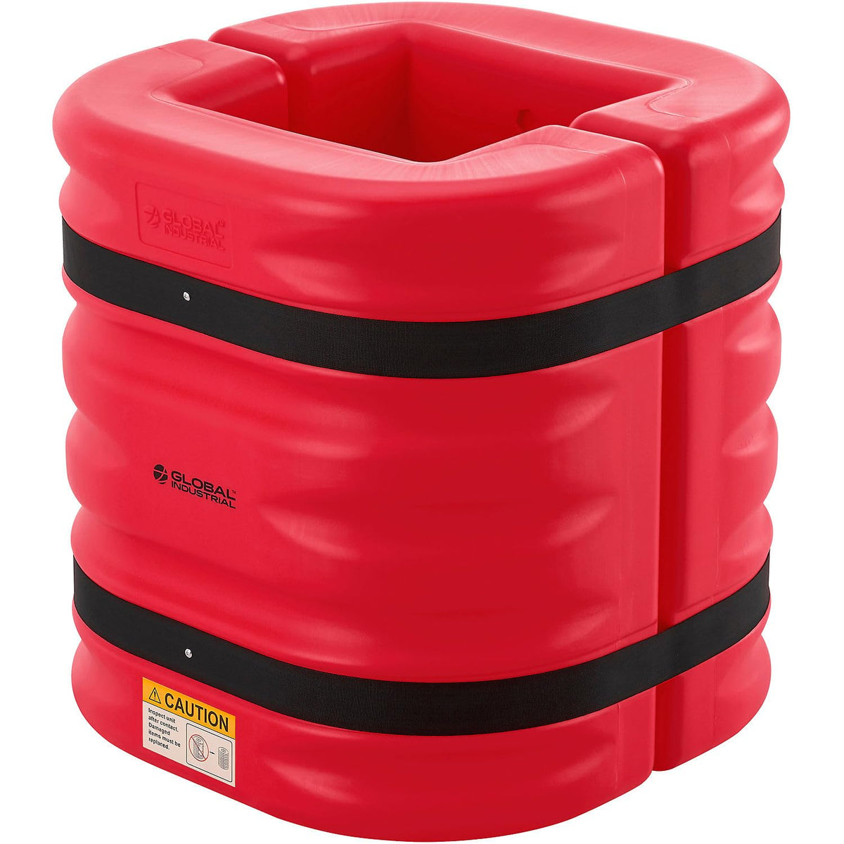 Column Protector for Square or Round Columns by Global Industrial – HDPE, Red, Model 670834