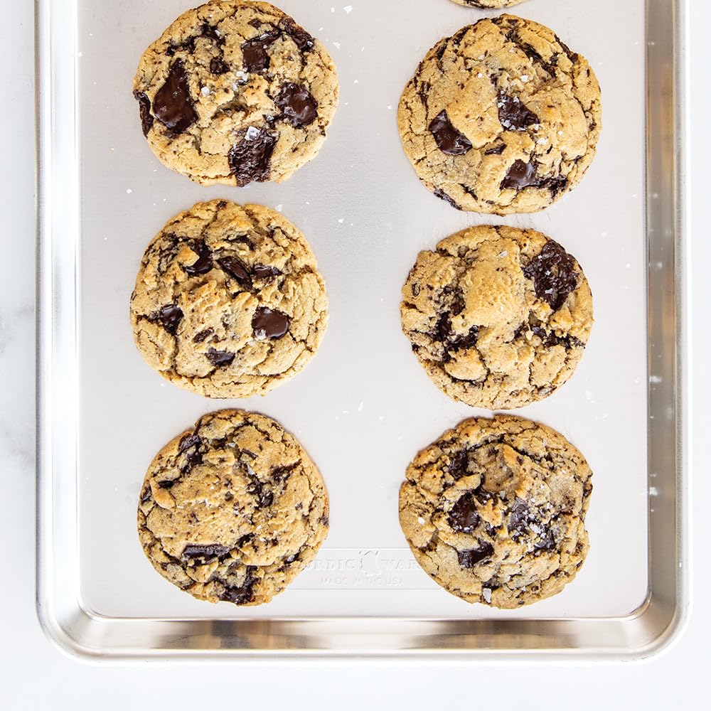 +Naturals® Baker's Half Sheet 3 Pack by Nordic Ware – 17.88x12.88x1.06 inches, Aluminum, Silver, Pack of 3, Model 12407M