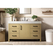 Elegant Kitchen and Bath 54" Single Bathroom Vanity in Honey Brown by Elegant Lighting – unspecified, Wood, Honey Brown, Model VF60654MHB
