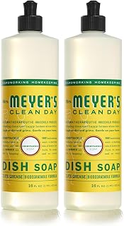 Mrs. MEYER'S CLEAN DAY Liquid Dish Soap, Honeysuckle, 16 fl. oz (Pack of 2)