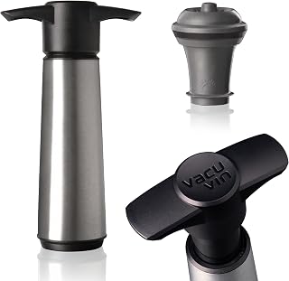 Vacu vin stainless steele wine saver 1 pump 1 stopper, 1 Ounce