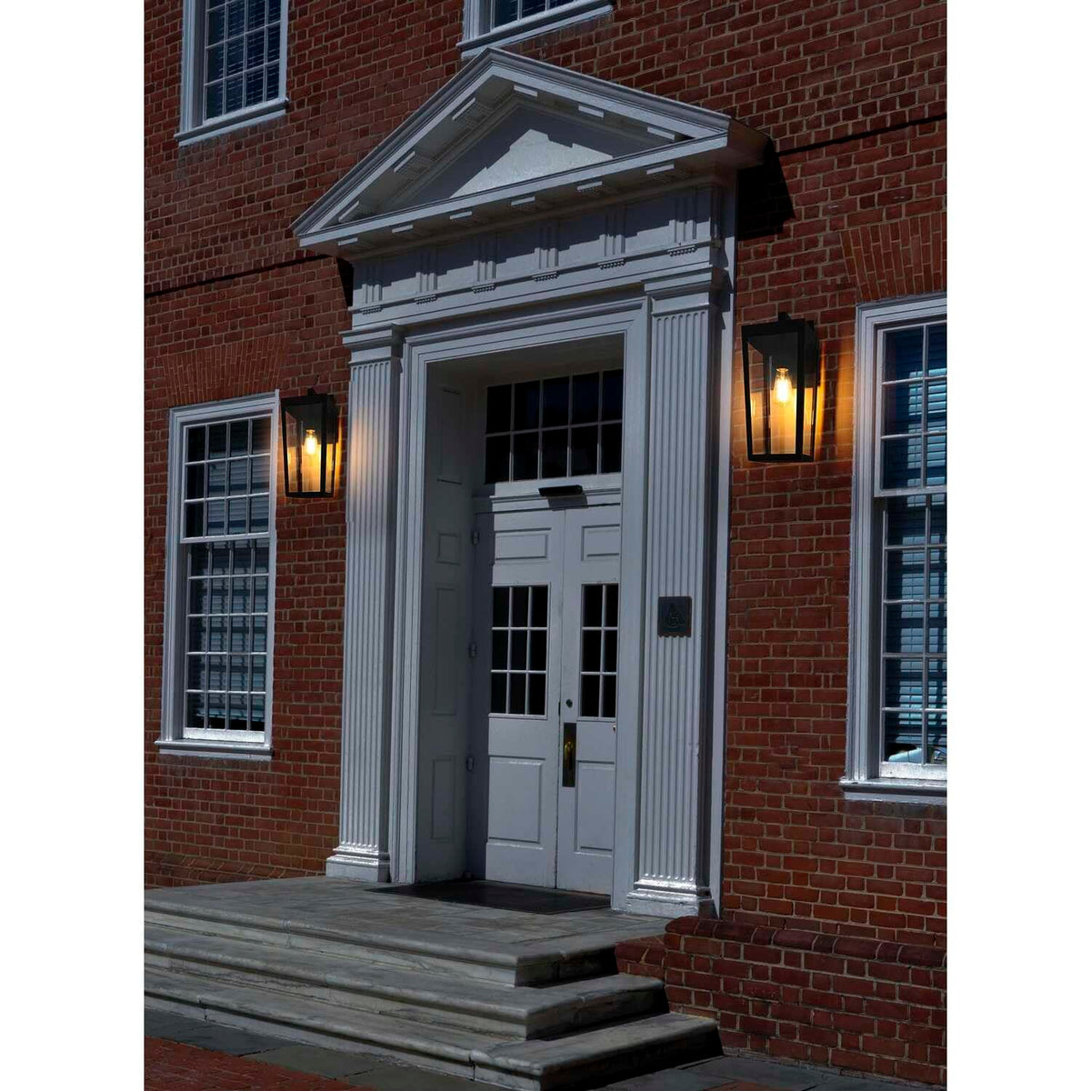 William One Light Outdoor Wall Sconce Black by Lighting Design – Iron, Black