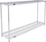 Nexel ESD, 2 Tier, Wire Shelving Starter Unit, 60" W x 14" D x 34" H