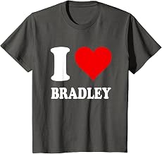 Red Heart I Love Bradley T-Shirt
