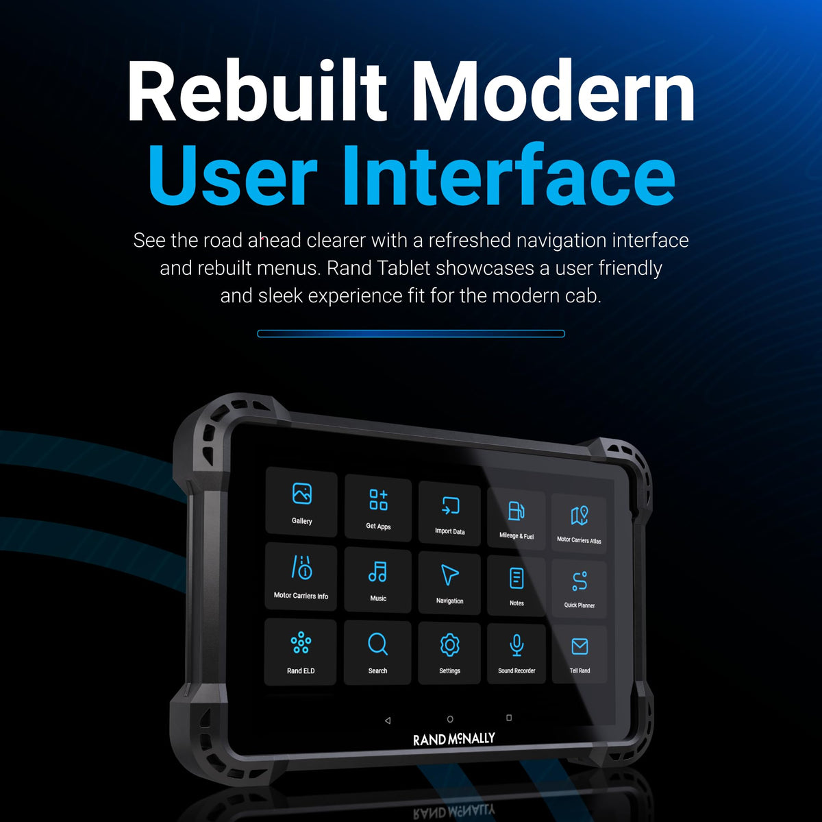 Rand McNally Rand Tablet 8 in (NEW) / 8 inch / Black Vehicle GPS