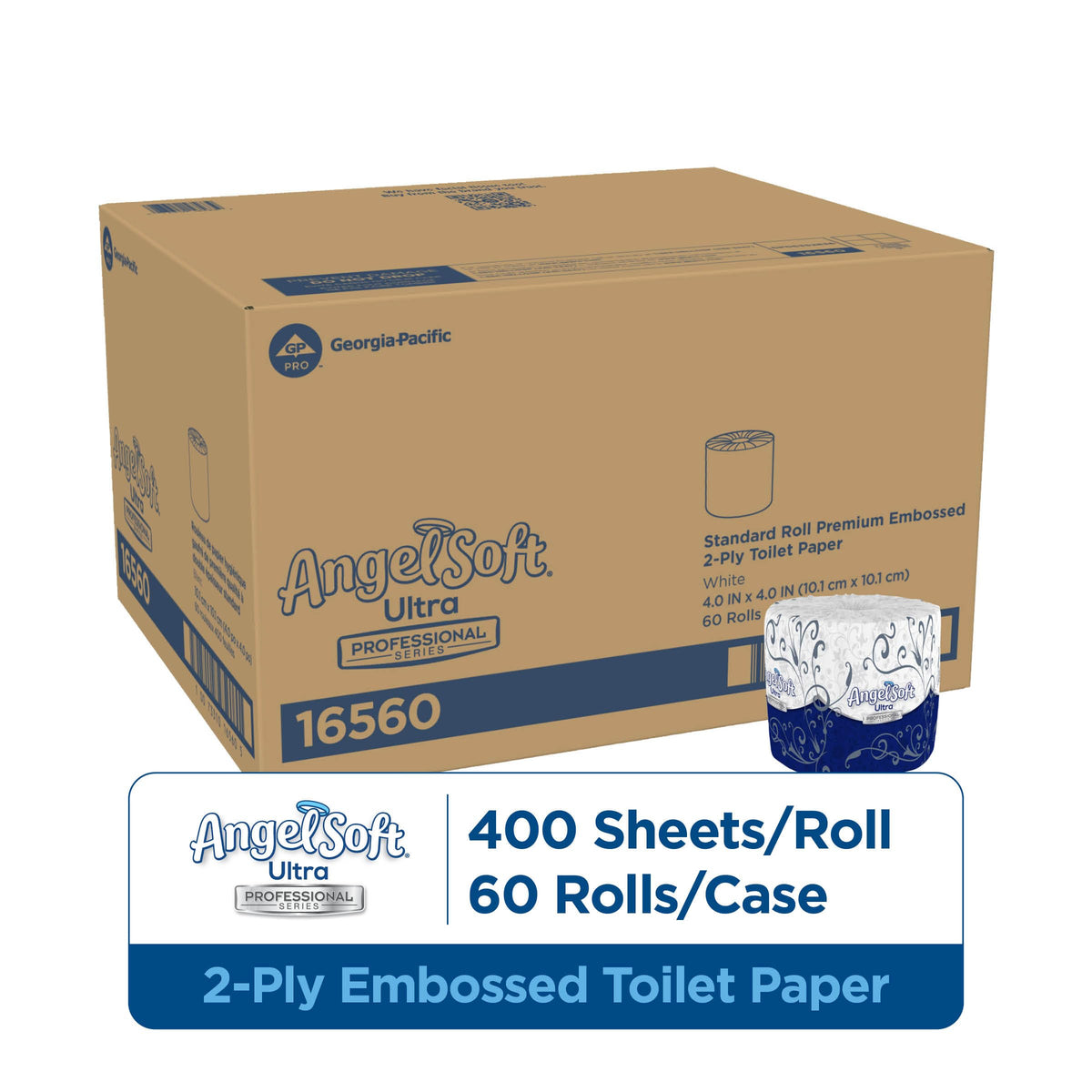 Georgia-Pacific 400 Count (Pack of 60) / Angel Soft Ultra / 1 Toilet Paper