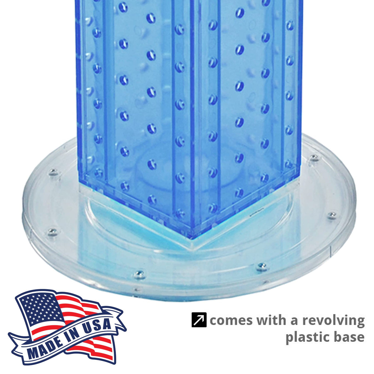 Azar Displays 9 inches x 4 inches x 13 inches / Blue / Pegboard only Panels & Units