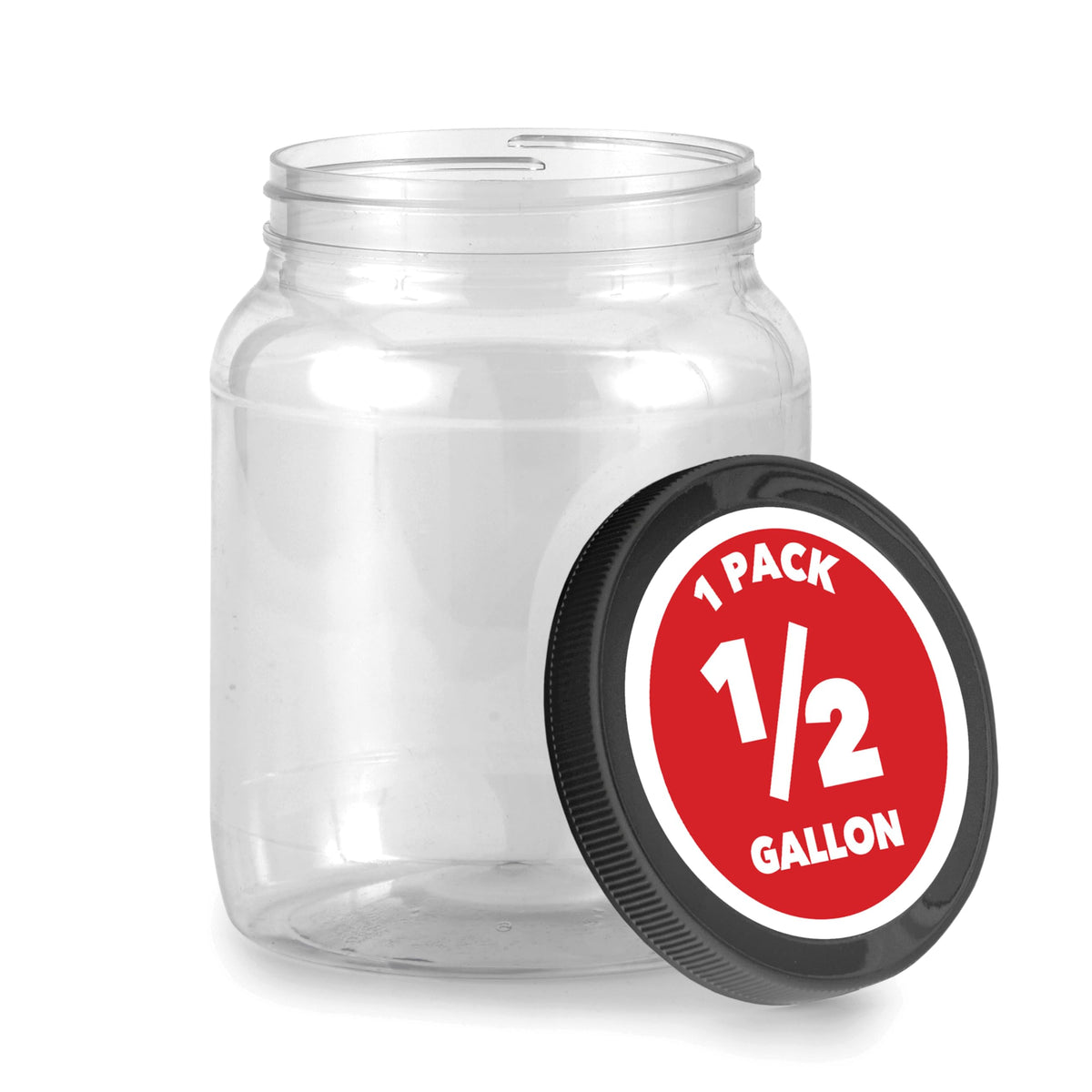 Stock Your Home 0.5 Gallon / 2.0 / Black Food Jars & Canisters