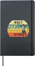 Best Marko Ever Personalised Birthday Gift Hardcover Journal, Black