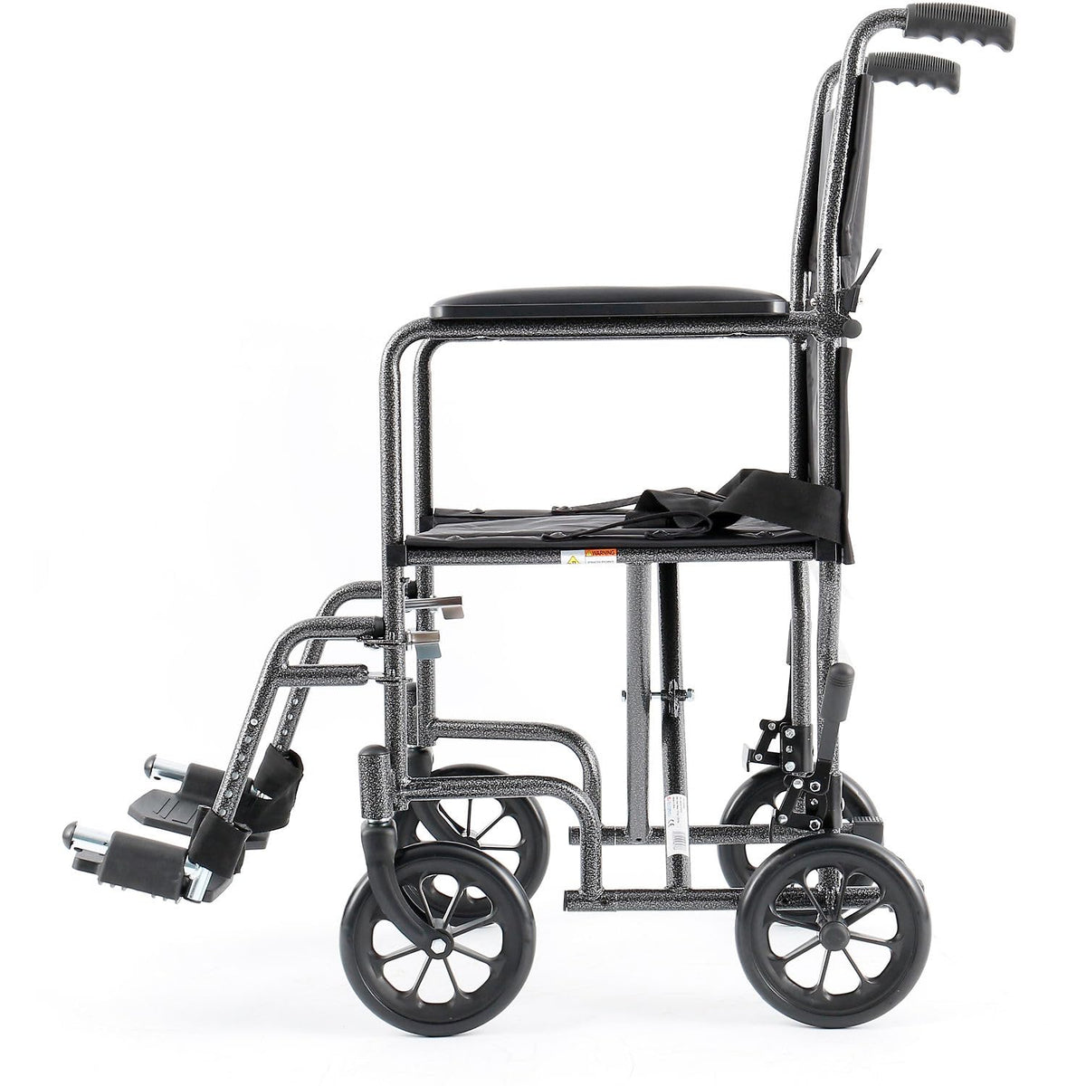 Global Industrial Healthcare Transport Chair – 19" W Seat, Black