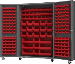 Durham Mobile Bin Cabinet, 168 Bins