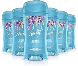 Antiperspirant and Deodorant for Women 48 Hr Odor Protection Clear Gel Lavender Scent by Secret – 2.6 Ounce (Pack of 6), Lavender Scent, Pack of 6, Model 786586
