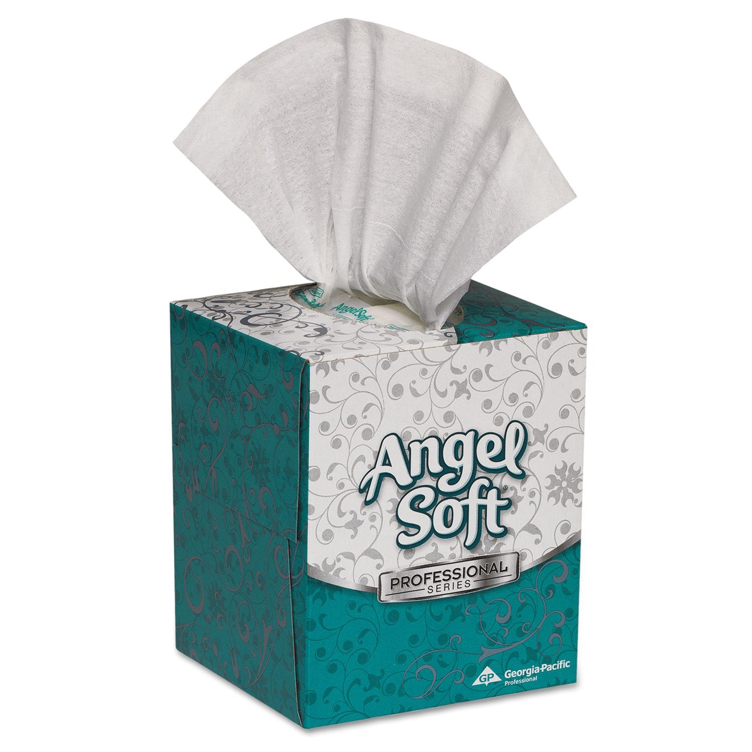 Angel Soft Georgia Pacific 46580CT Premium Facial Tissue in Cube Box, 96 Sheets/Box, 36 Boxes/Carton
