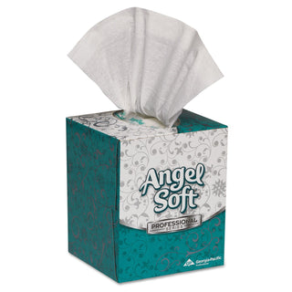 Angel Soft Georgia Pacific 46580CT Premium Facial Tissue in Cube Box, 96 Sheets/Box, 36 Boxes/Carton