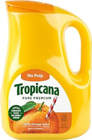 Tropicana Orange Juice, No Pulp, 89 fl oz. bottle