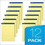 TOP20220 20220 Perforated Writing Pad by Ampad – 8 1/2" x 11 3/4" (Pack of 2), Cardstock Paper, Canary, Pack of 2, Model 20-220