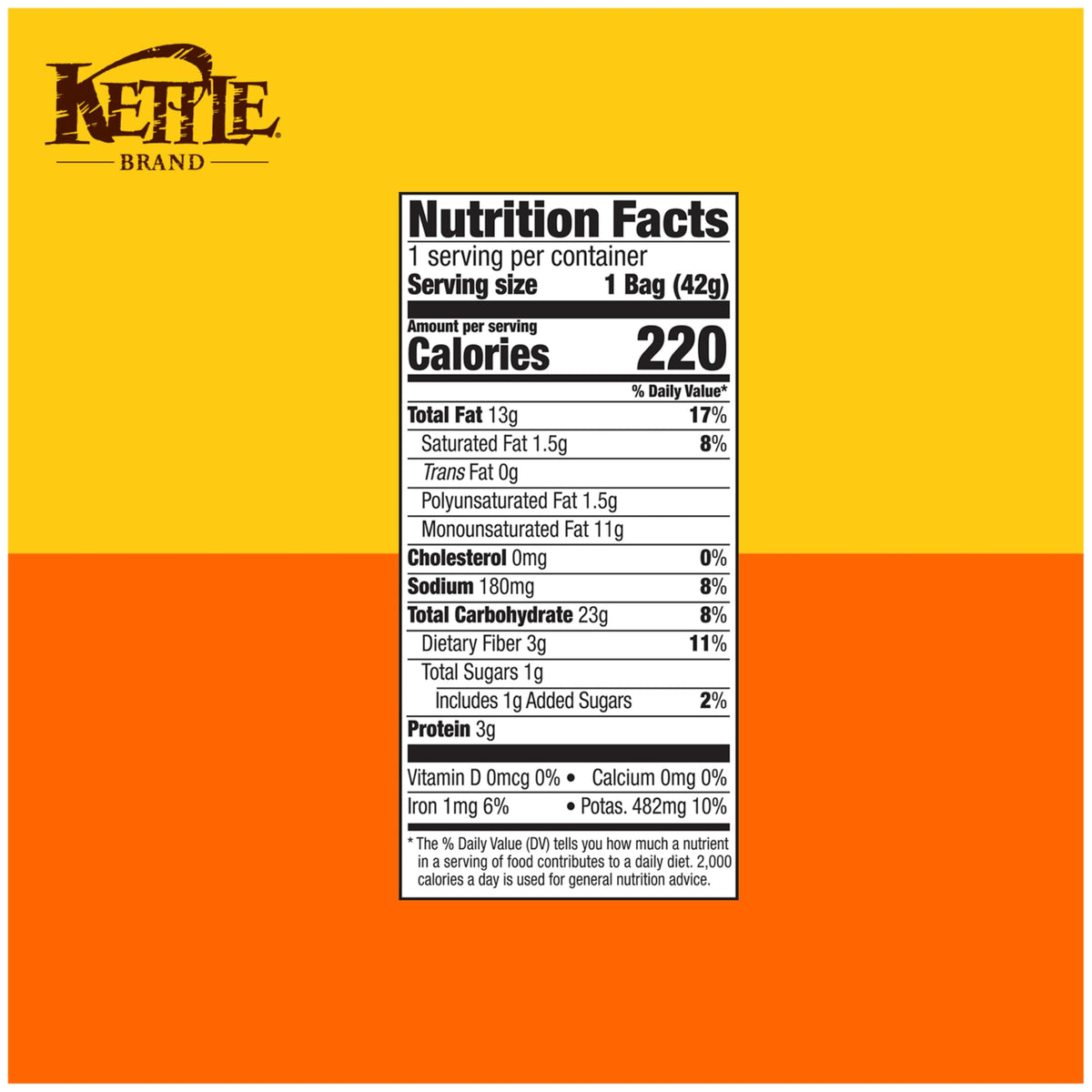 Kettle Brand Backyard Barbeque / 1.5 Ounce (Pack of 1) / 1 Potato