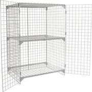 Global Industrial 4' x 2' x 6' / Gray / Industrial Storage Lockers