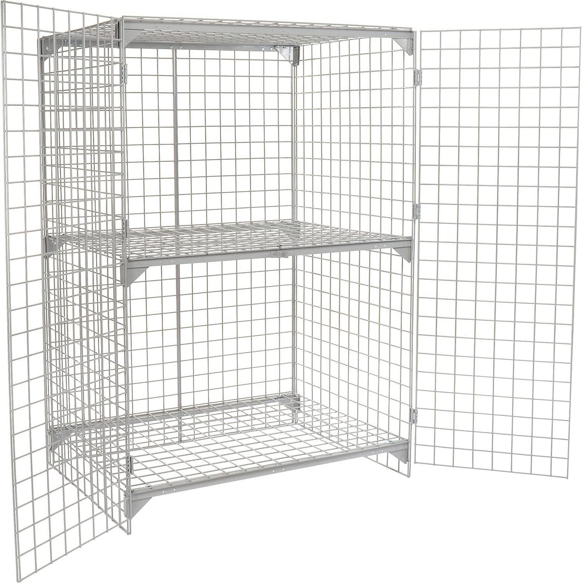 Global Industrial 4' x 2' x 6' / Gray / Industrial Storage Lockers